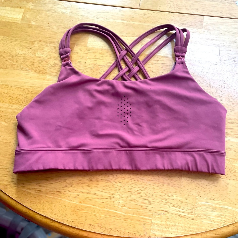 Sweat & Milk Chloé 3 Running Nursing Sports Bra Size Medium in Dusty Rose